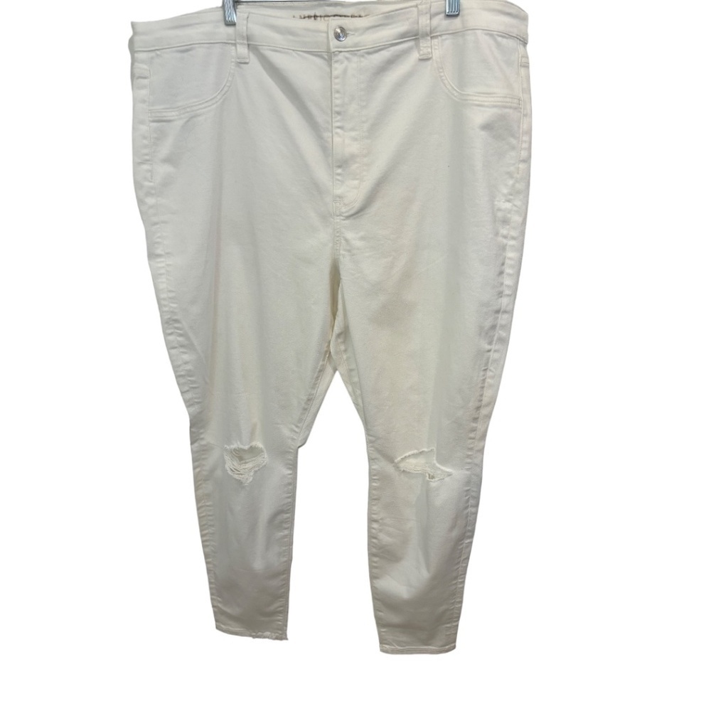 American Eagle Plus Size Distressed Super Stretch Super Hi-Rise Jegging Size 24